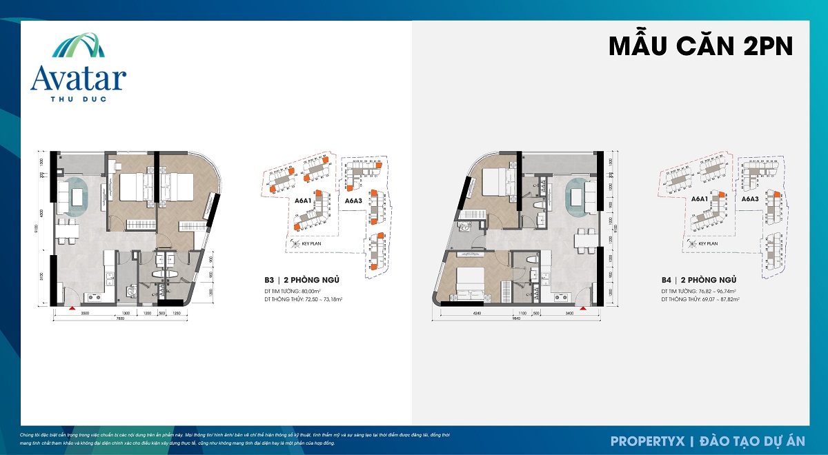 Thiết kế căn hộ của dự án Avatar Thủ Đức