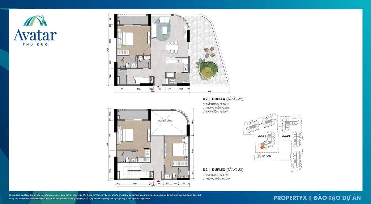 Thiết kế căn hộ của dự án Avatar Thủ Đức
